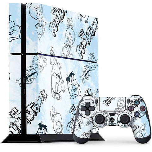 The Flinstones The Flintstones Tie Dye Print PS4 Console and Controller Bundle Skin