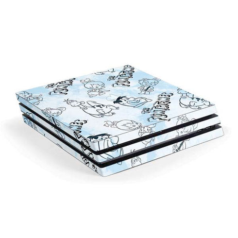 The Flinstones The Flintstones Tie Dye Print PS4 Pro Console Skin