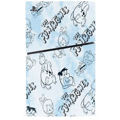 The Flinstones The Flintstones Tie Dye Print PS5 Slim Digital Edition Console Skin