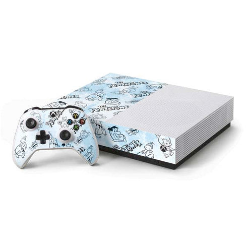 The Flinstones The Flintstones Tie Dye Print Xbox One S All-Digital Edition Bundle Skin