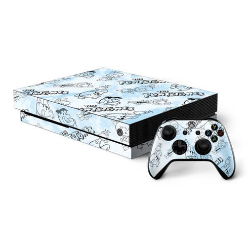 The Flinstones The Flintstones Tie Dye Print Xbox One X Bundle Skin