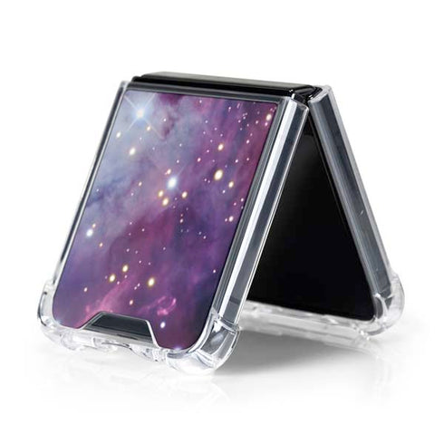 The Fox Fur Nebula Galaxy Z Flip5 5G Clear Case