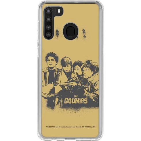 Warner Bros The Goonies (1985) The Goonies Cast Galaxy A21 Clear Case