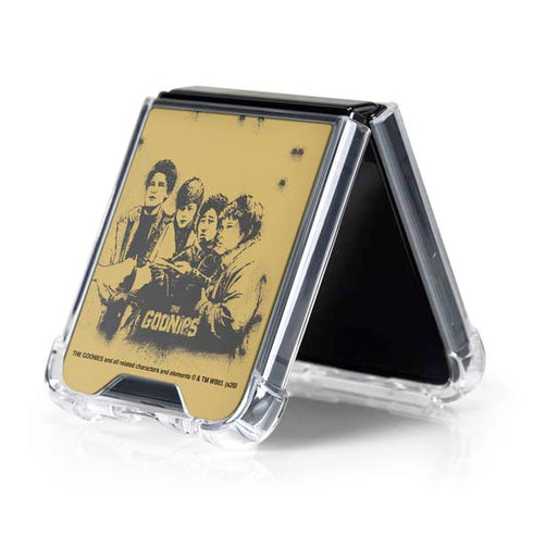 Warner Bros The Goonies (1985) The Goonies Cast Galaxy Z Flip5 5G Clear Case
