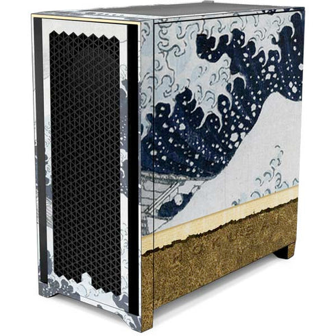 Hokusai The Great Wave off Kanagawa Corsair 4000D Tempered Glass Mid-Tower ATX Case Skin