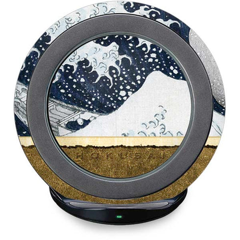 Hokusai The Great Wave off Kanagawa Fast Charge Wireless Charging Stand Skin