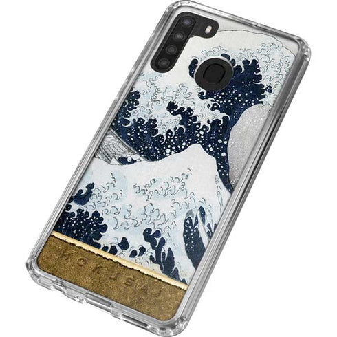 Hokusai The Great Wave off Kanagawa Galaxy A21 Clear Case