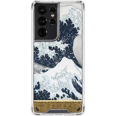 Hokusai The Great Wave off Kanagawa Galaxy S21 Ultra 5G Clear Case