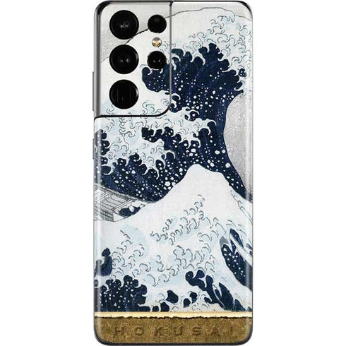 Hokusai The Great Wave off Kanagawa Galaxy S21 Ultra 5G Skin
