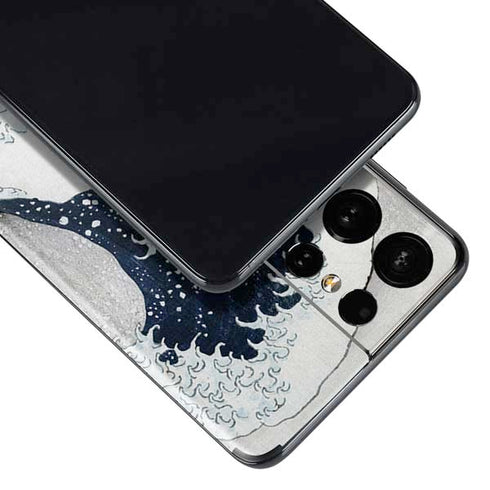 Hokusai The Great Wave off Kanagawa Galaxy S21 Ultra 5G Skin