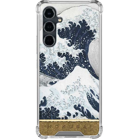 The Great Wave off Kanagawa by Hokusai Galaxy S23 FE Clear Case
