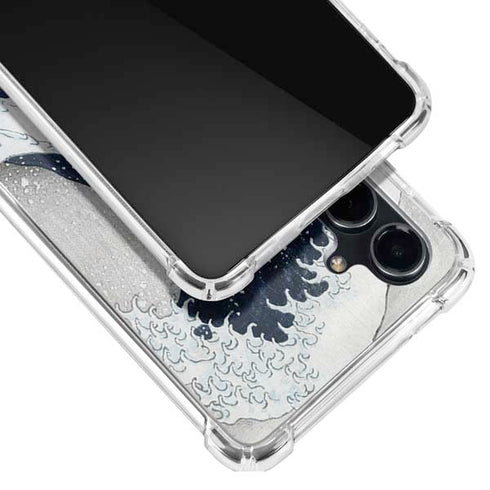 The Great Wave off Kanagawa by Hokusai Galaxy S23 FE Clear Case