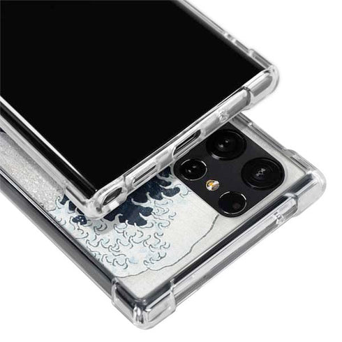 The Great Wave off Kanagawa by Hokusai Galaxy S23 Ultra Clear Case