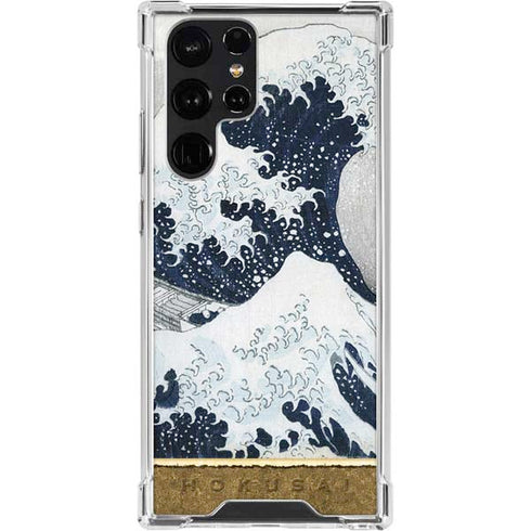 The Great Wave off Kanagawa by Hokusai Galaxy S23 Ultra Clear Case