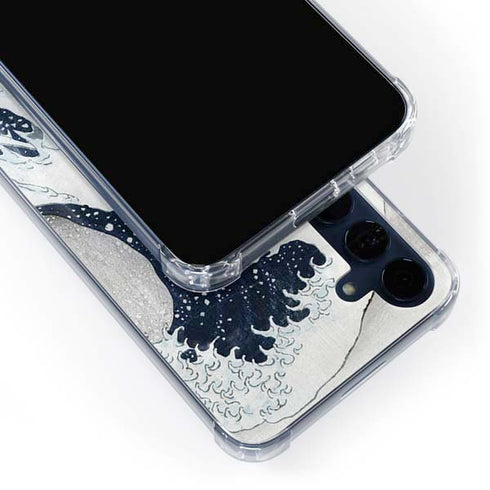 The Great Wave off Kanagawa by Hokusai Galaxy S24 Clear Case