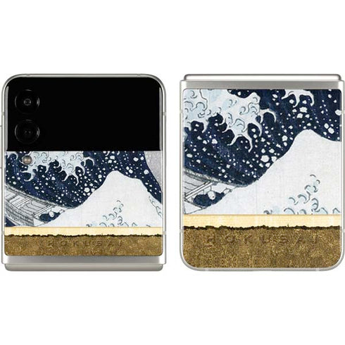 Hokusai The Great Wave off Kanagawa Galaxy Z Flip3 5G Skin