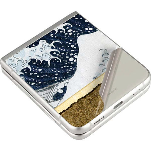 Hokusai The Great Wave off Kanagawa Galaxy Z Flip3 5G Skin