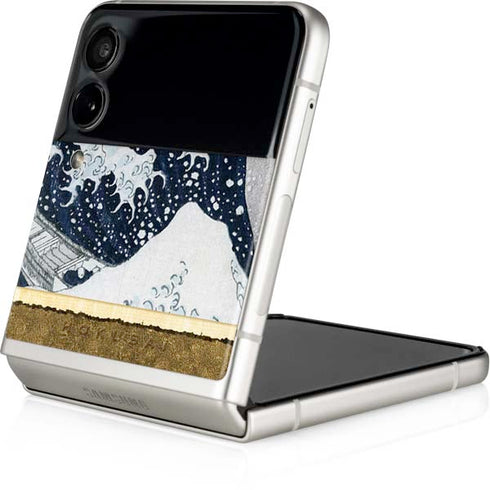 Hokusai The Great Wave off Kanagawa Galaxy Z Flip3 5G Skin