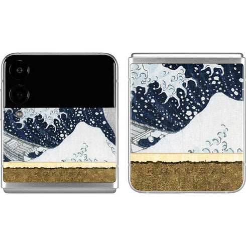 Hokusai The Great Wave off Kanagawa Galaxy Z Flip4 5G Skin