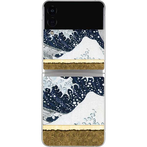 Hokusai The Great Wave off Kanagawa Galaxy Z Flip4 5G Skin