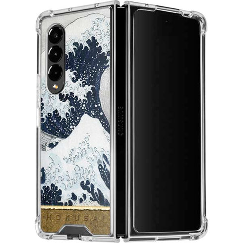 Hokusai The Great Wave off Kanagawa Galaxy Z Fold4 5G Clear Case
