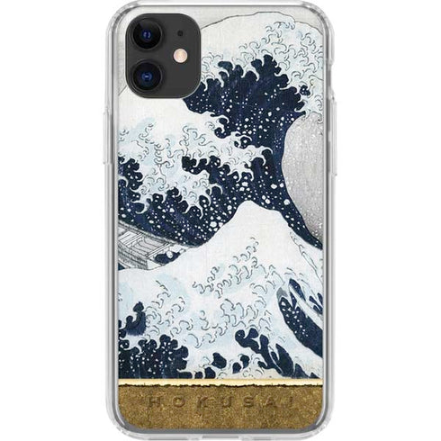 The Great Wave off Kanagawa by Hokusai iPhone 11 Clear Case