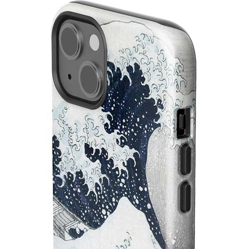 The Great Wave off Kanagawa by Hokusai iPhone 15 Plus Impact Case