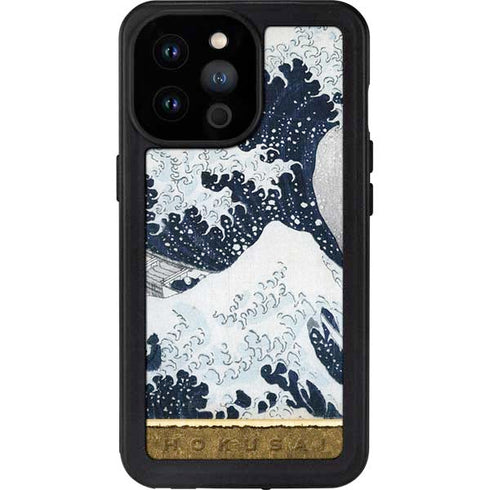 Hokusai The Great Wave off Kanagawa iPhone 14 Pro Max Waterproof Case