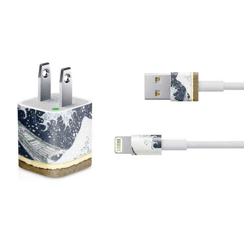 Hokusai The Great Wave off Kanagawa iPhone Charger (5W USB) Skin
