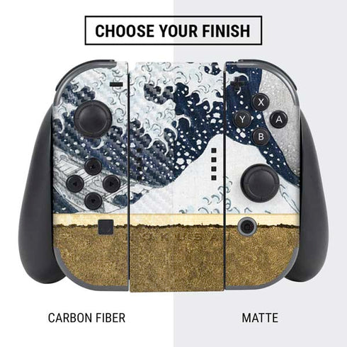 Hokusai The Great Wave off Kanagawa Nintendo Switch Bundle Skin