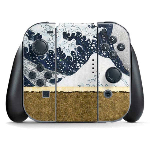 The Great Wave off Kanagawa by Hokusai Nintendo Switch (2017-2021) Joy-Con Controller Skin