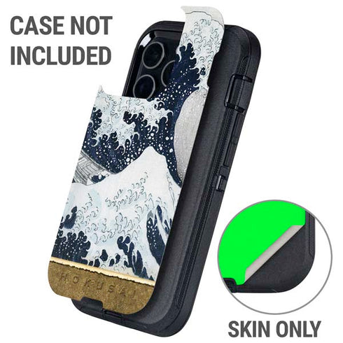 The Great Wave off Kanagawa by Hokusai Otterbox Defender iPhone Skin