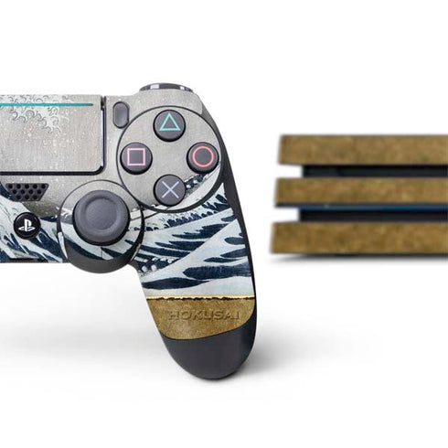 Hokusai The Great Wave off Kanagawa PS4 Pro Bundle Skin
