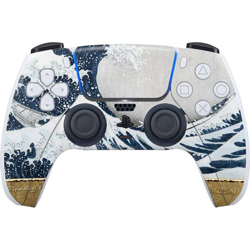 Hokusai The Great Wave off Kanagawa PS5 Controller Skin