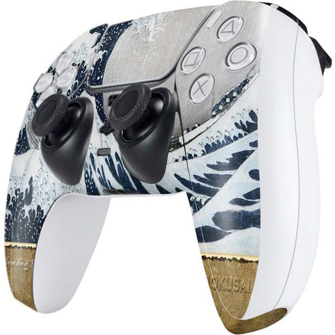 Hokusai The Great Wave off Kanagawa PS5 Controller Skin