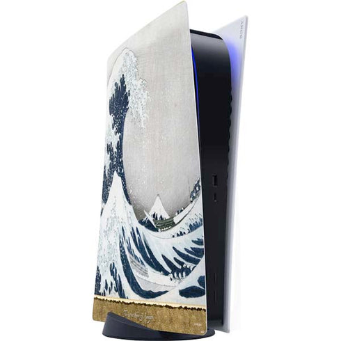 Hokusai The Great Wave off Kanagawa PS5 Digital Edition Console Skin