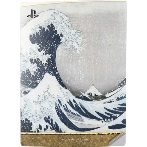 Hokusai The Great Wave off Kanagawa PS5 Digital Edition Console Skin
