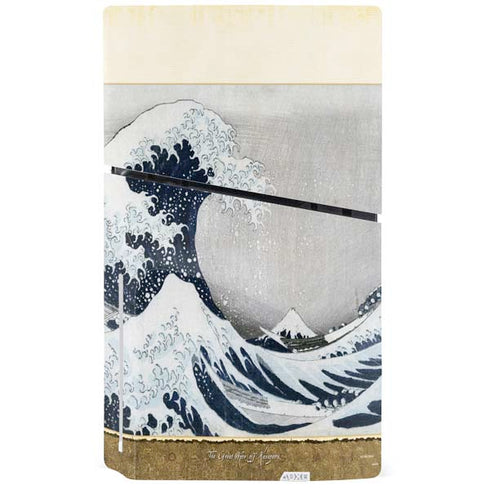 The Great Wave off Kanagawa by Hokusai PS5 Slim Disk Console Skin