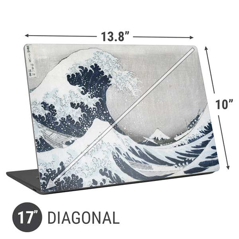 Hokusai The Great Wave off Kanagawa Universal Laptop 17in (13.8 x 10in) Skin