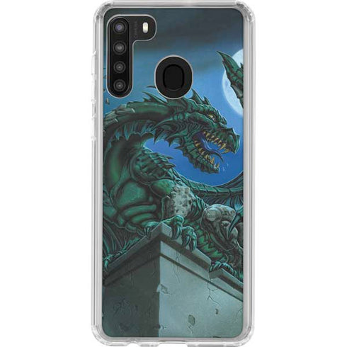 Ed Beard Jr. The Green Dragon Galaxy A21 Clear Case