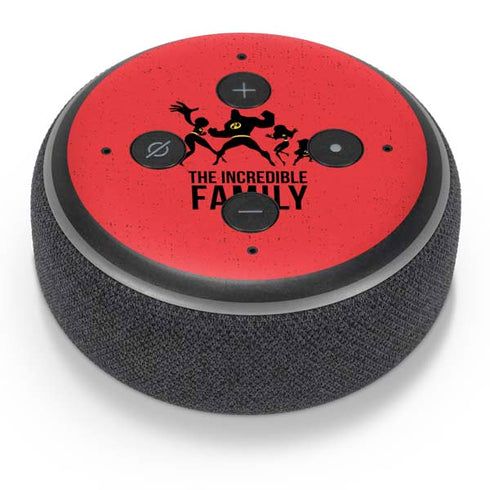 Disney The Incredibles Family Sillhouette Amazon Echo Dot Skin