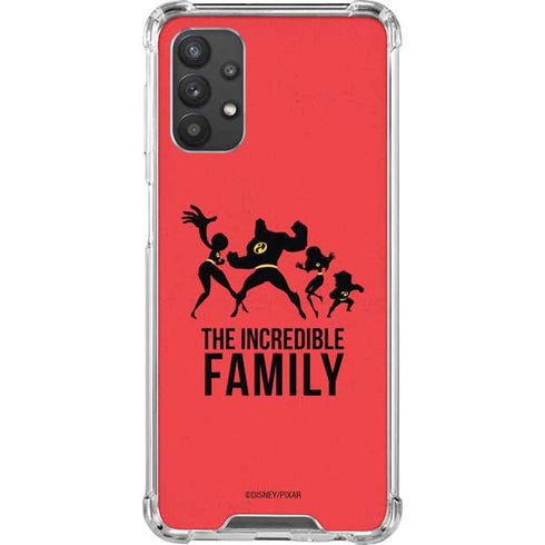 Disney The Incredibles Family Sillhouette Galaxy A32 5G Clear Case