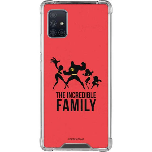 Disney The Incredibles Family Sillhouette Galaxy A51 5G Clear Case