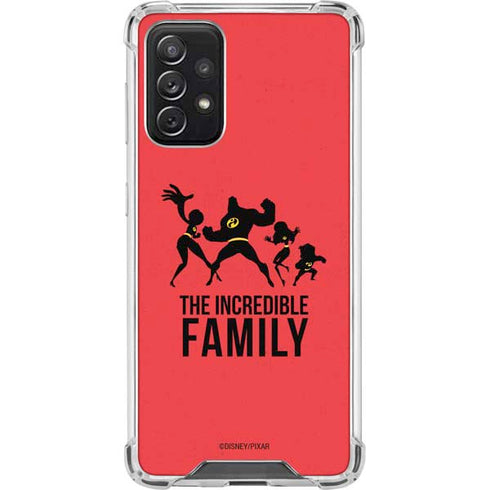 Disney The Incredibles Family Sillhouette Galaxy A72 5G Clear Case