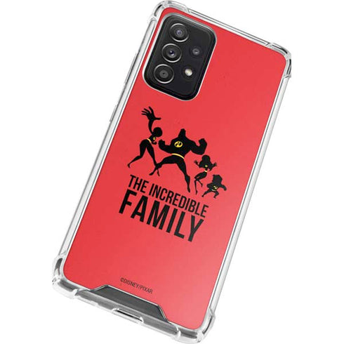 Disney The Incredibles Family Sillhouette Galaxy A72 5G Clear Case