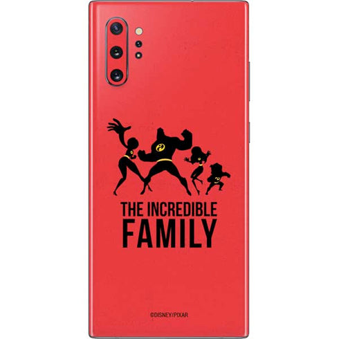 Disney The Incredibles Family Sillhouette Galaxy Note 10 Plus Skin