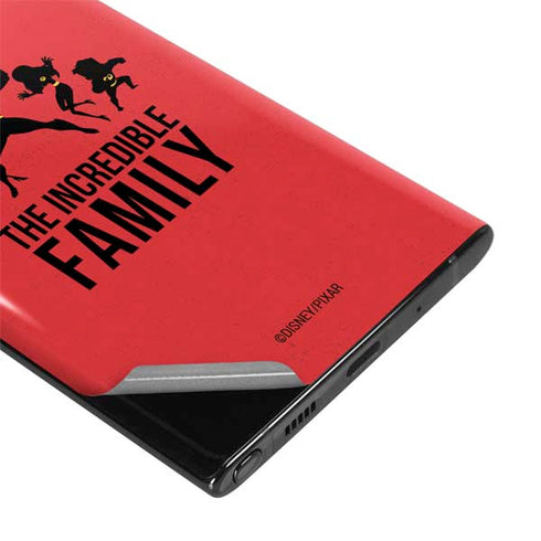 Disney The Incredibles Family Sillhouette Galaxy Note 10 Plus Skin