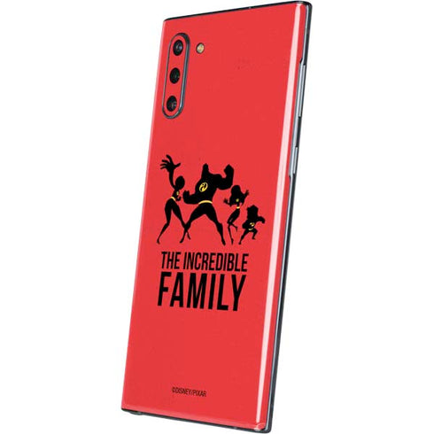 Disney The Incredibles Family Sillhouette Galaxy Note 10 Skin
