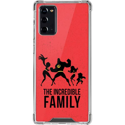 Disney The Incredibles Family Sillhouette Galaxy Note20 5G Clear Case