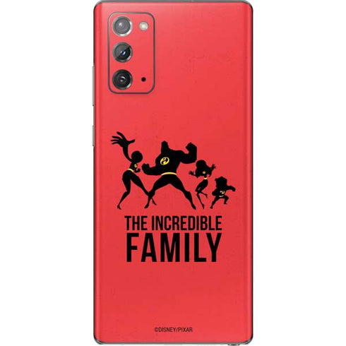 Disney The Incredibles Family Sillhouette Galaxy Note20 5G Skin
